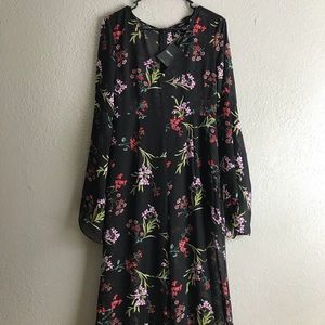 F21 Transparent Floral Romper/Dress NEW